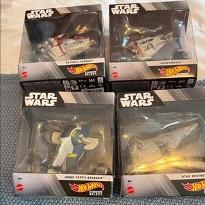 Hot Wheels Star Wars Vehicles - Assorted Blue, White, Red, Gray